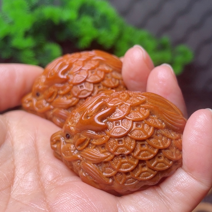 橄榄核手串/手链金币龙龟4.2↔️手球