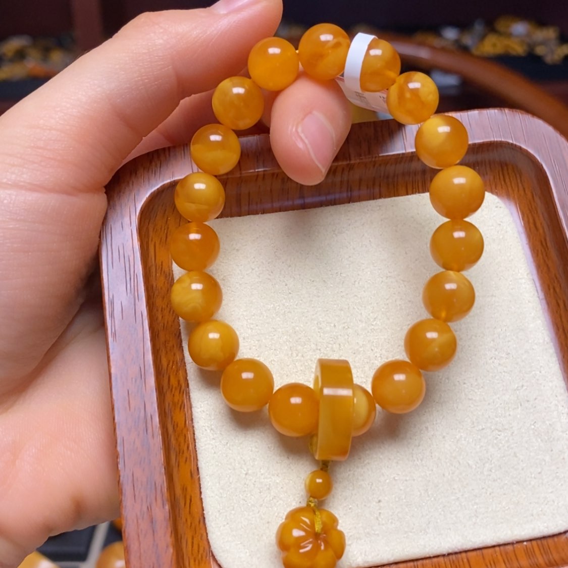 【闪购商品】蜜蜡手链未镶嵌手串