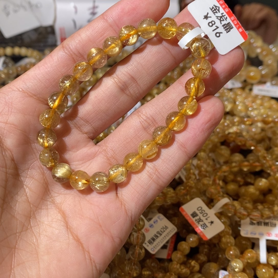 水晶手链未镶嵌我