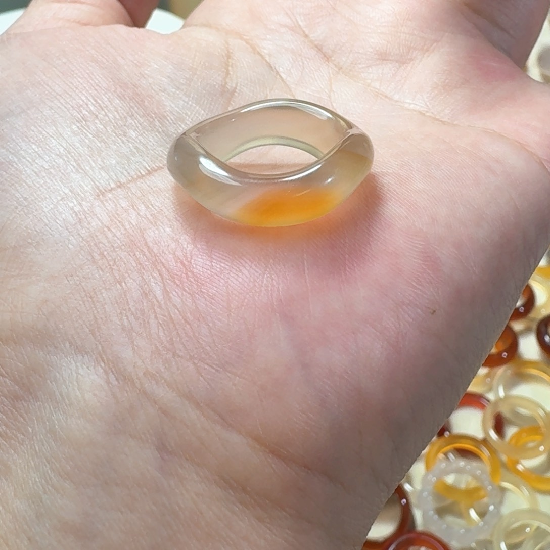 合金戒指玛瑙/玉髓136港11-12