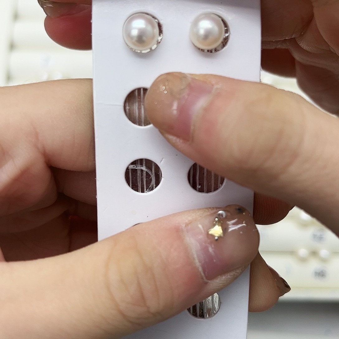 淡水珍珠耳饰银S925镶嵌拿****✨
