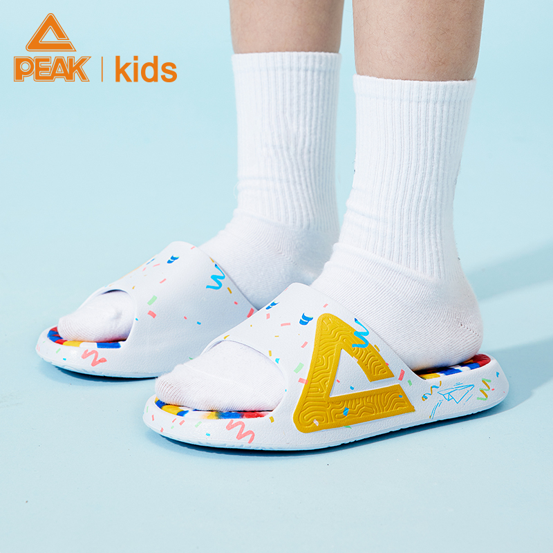 PEAKkids匹克态极拖鞋儿童拖鞋室内凉拖户外外穿防滑凉拖鞋亲子鞋