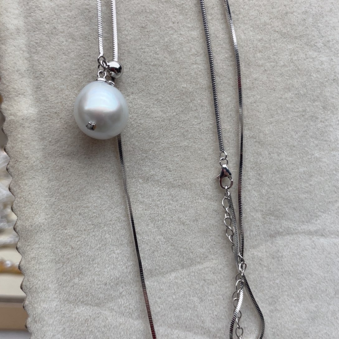 海水珍珠颈饰银S925镶嵌X98