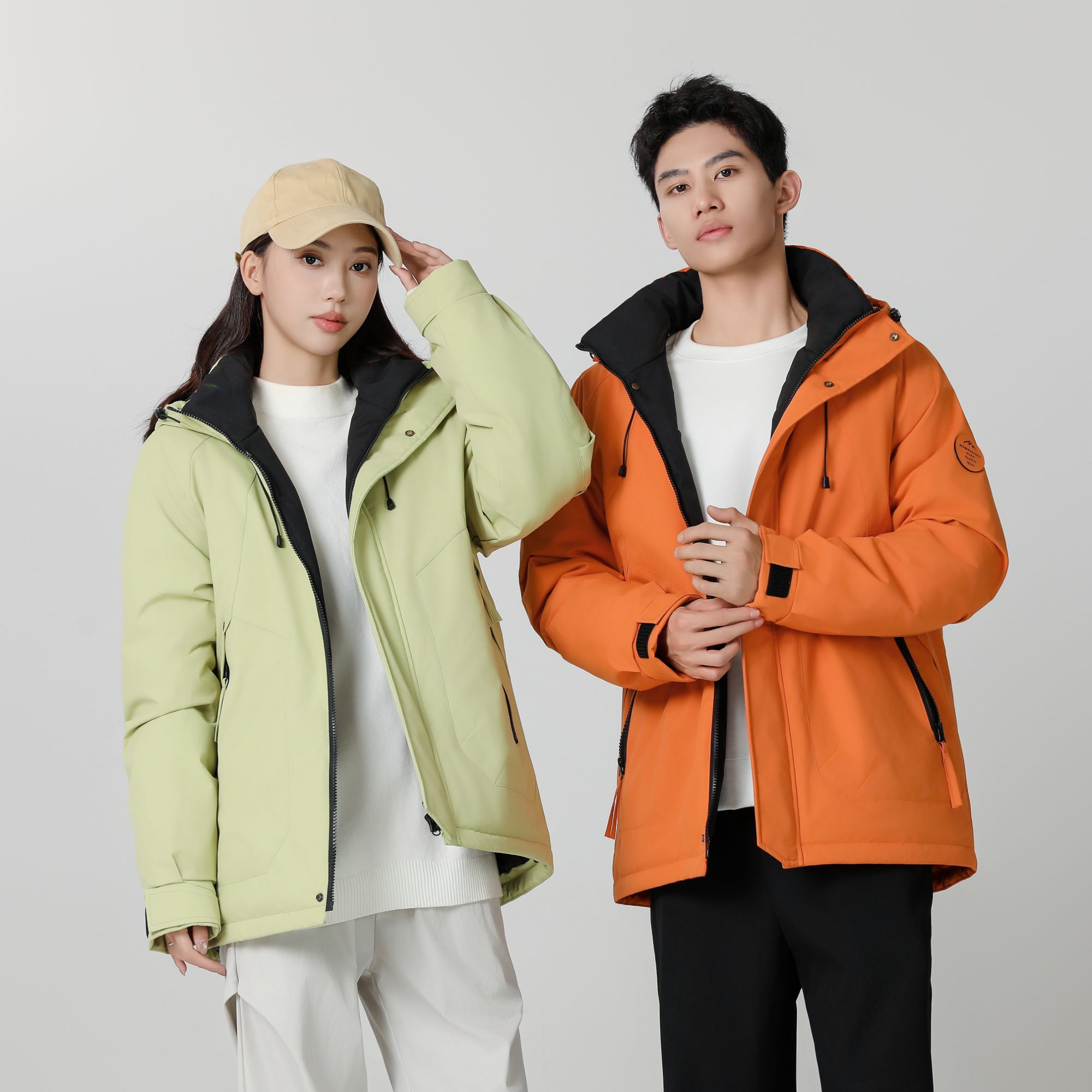 冲锋夹棉一体新款冬季棉衣石墨烯保暖棉袄防寒加厚户外棉衣#HJ