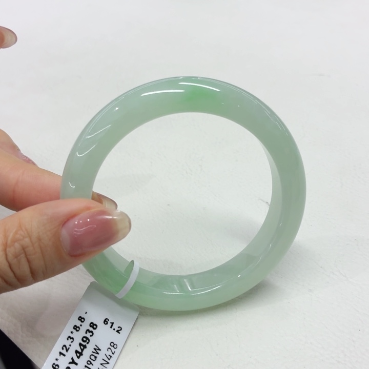 翡翠未镶嵌手镯缅甸翡翠手镯55.6