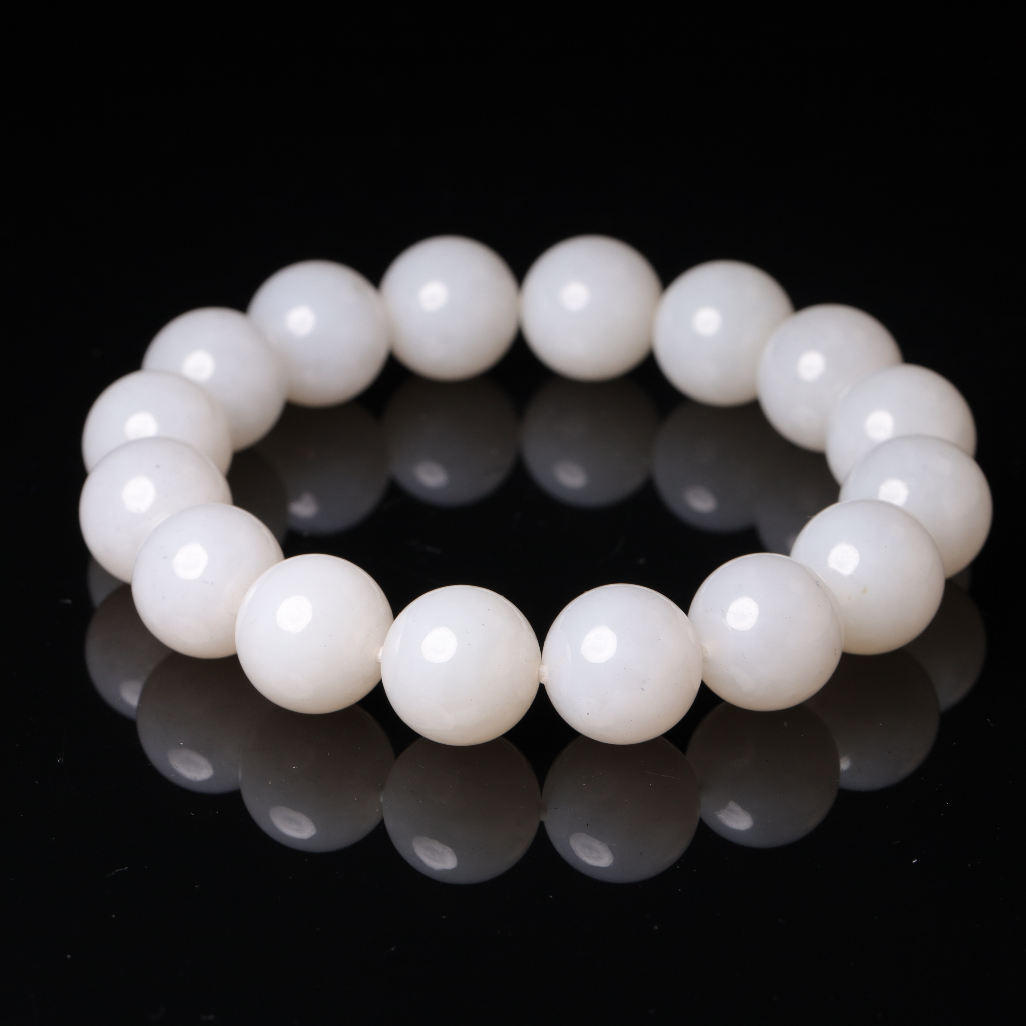 清代和田玉素手串