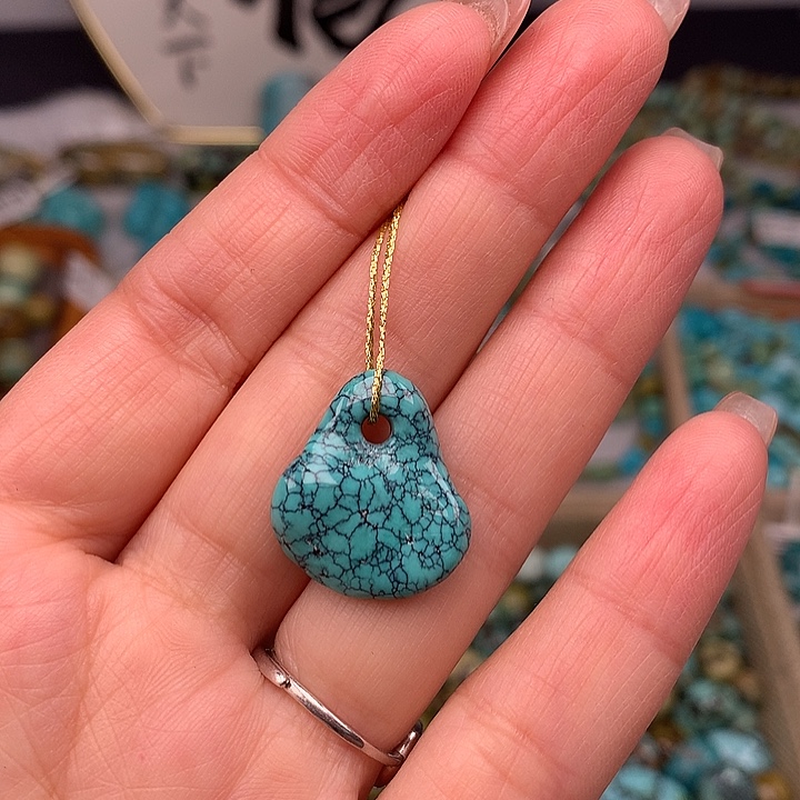 绿松石未镶嵌扣子