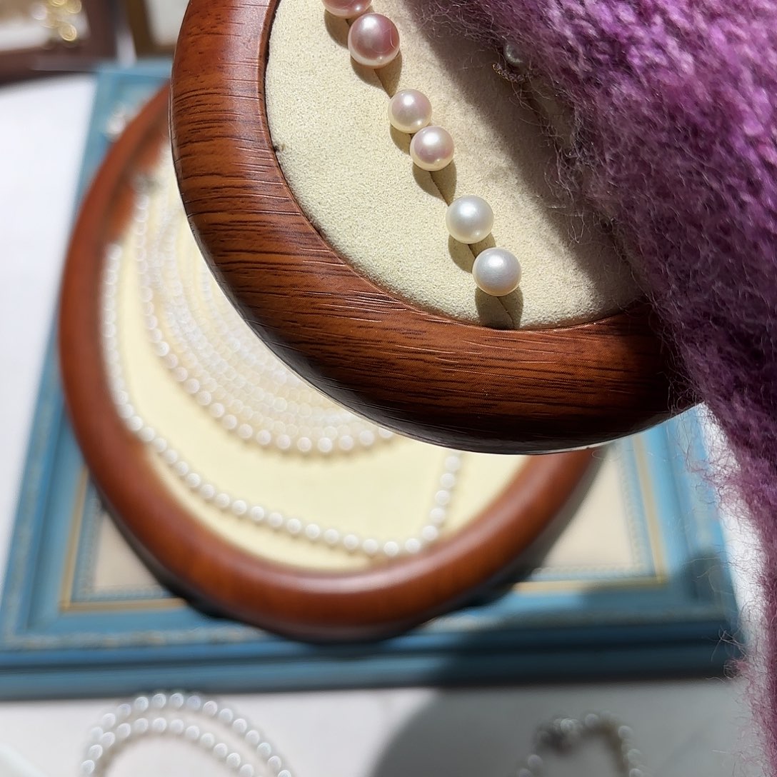 颈饰淡水珍珠银S925镶嵌