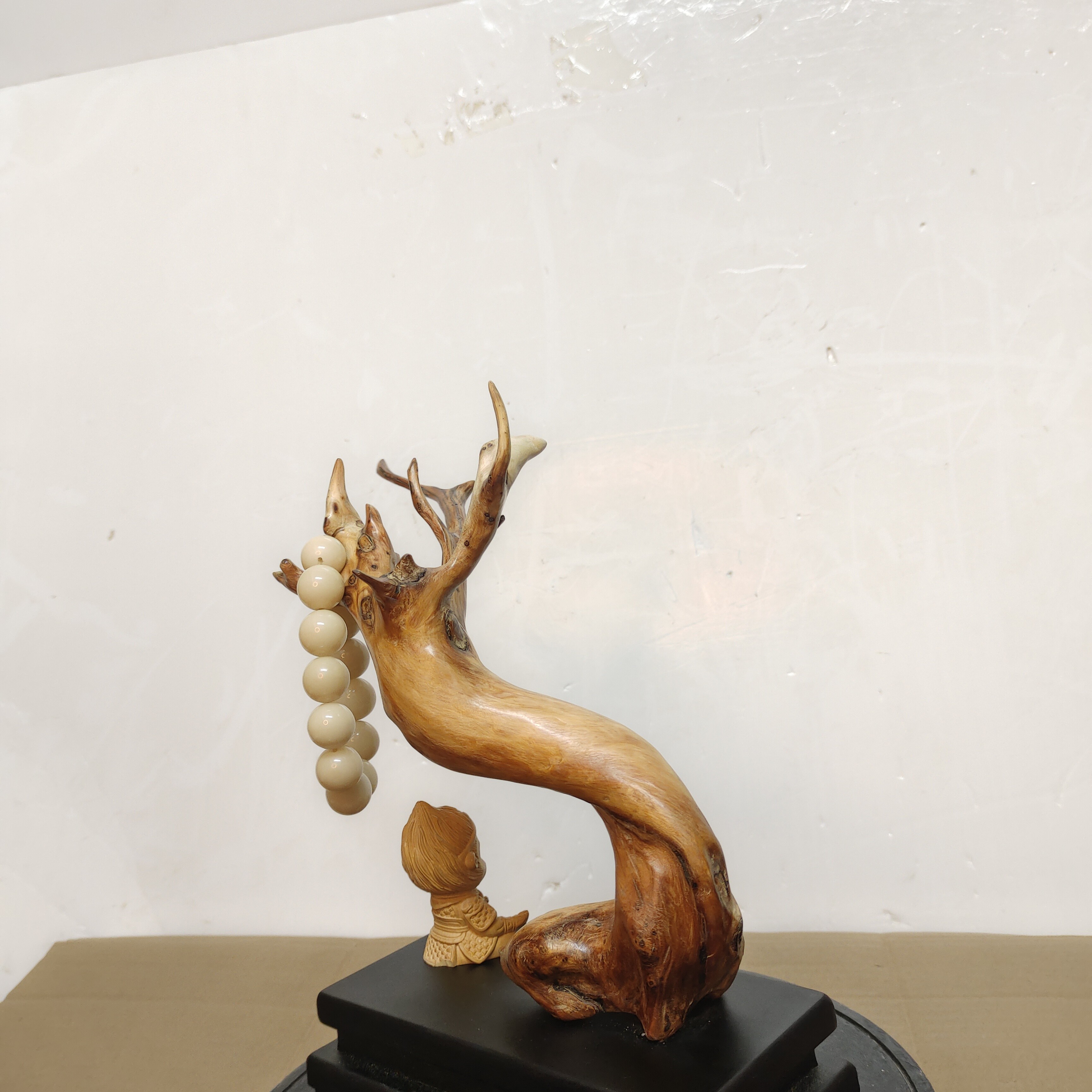 陈化扭曲完整独棵造型飘枝崖柏摆件