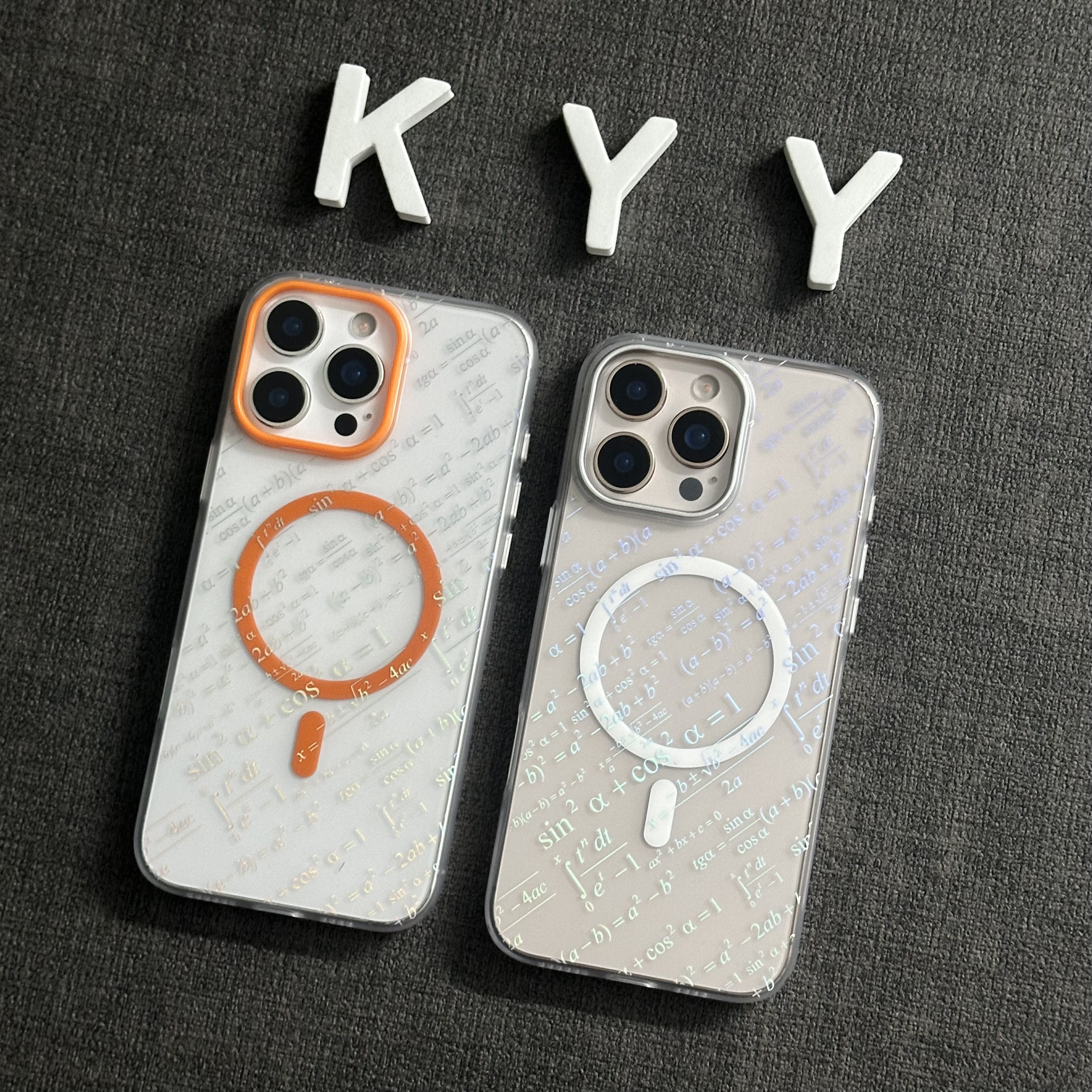 【烫银极光】数学公式适用iPhone16promax手机壳苹果15/17华为小米