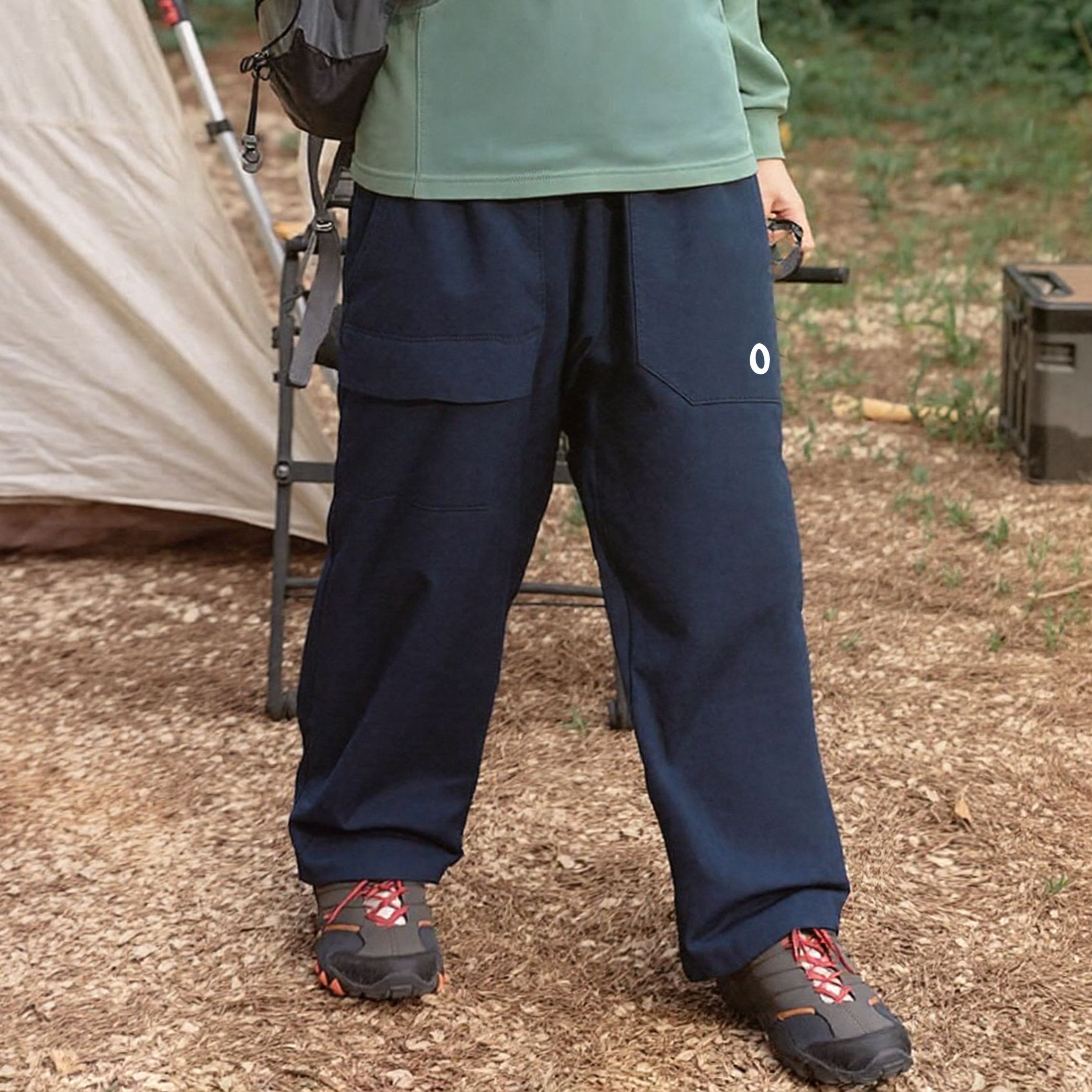 儿童口袋休闲裤男女2025秋季新款中大童百搭长裤登山裤