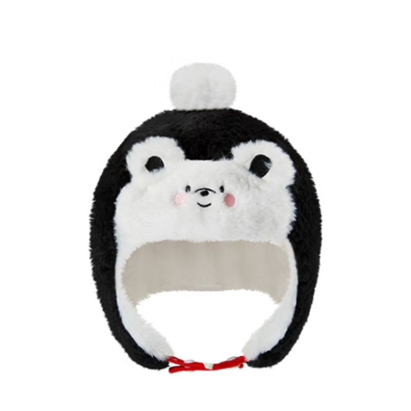 【敏敏】非常快乐~341204儿童可爱加绒保暖原顶雷锋帽~K17B341204