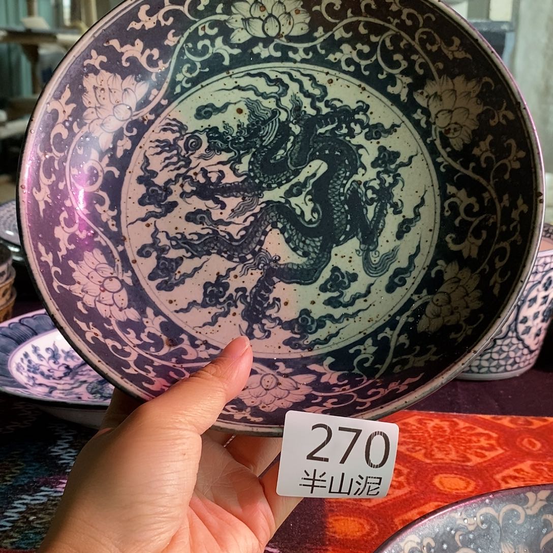 陶手工手绘青花高温陶瓷