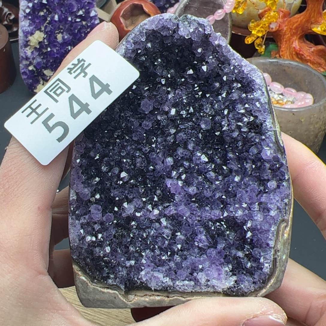 紫晶水晶摆件未镶嵌544