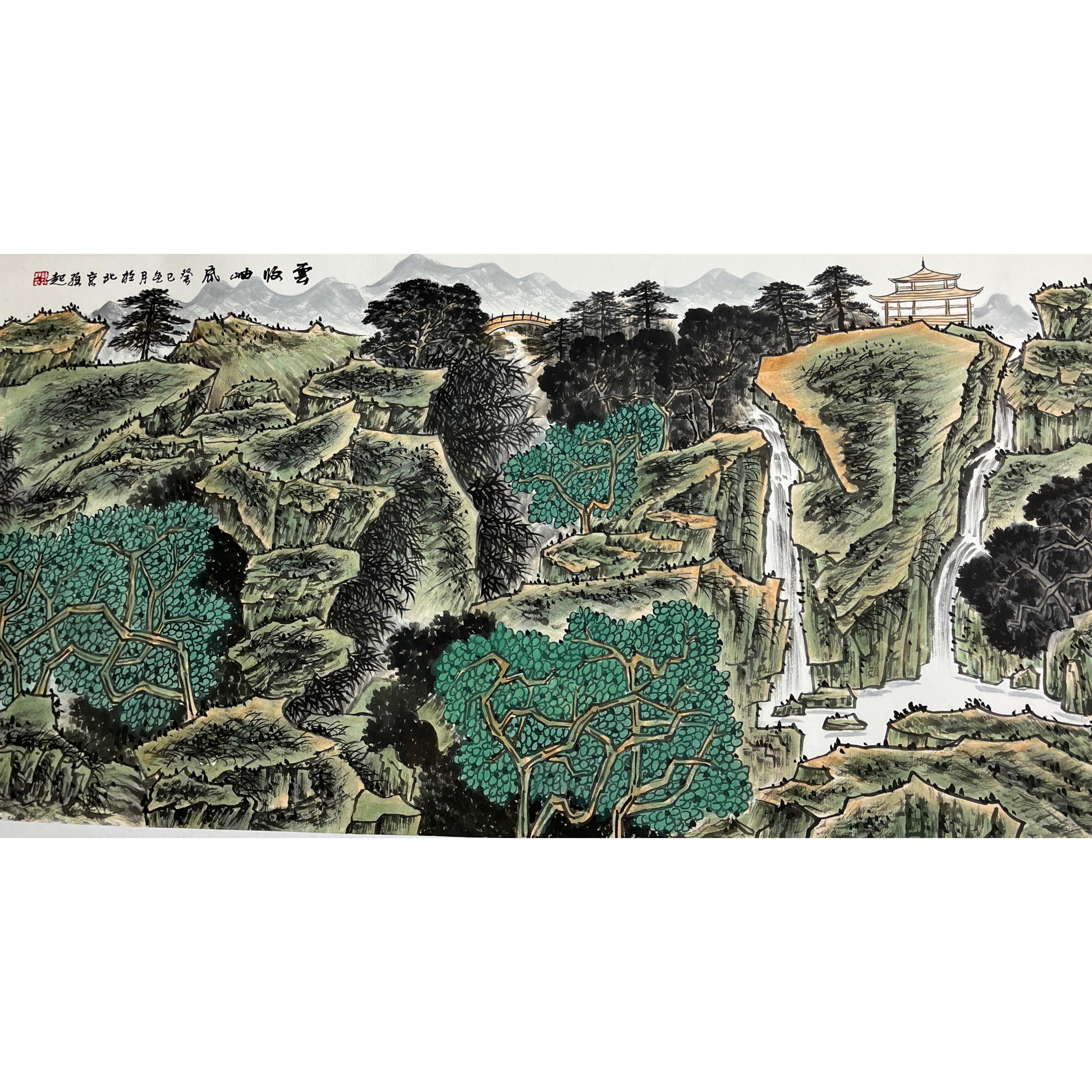 Lot 2381 《山水画》 138cm*69cm