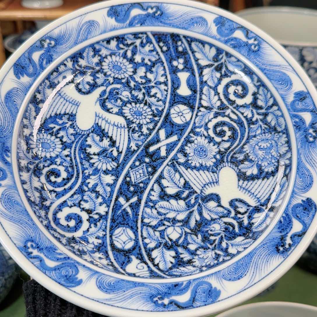 花卉凤纹壶承明续幽蓝