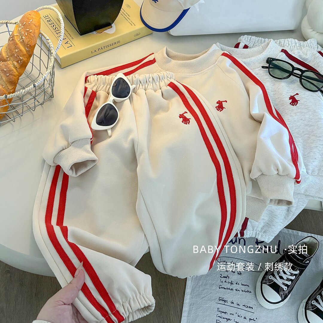 卫衣套装秋季长袖长裤男女童韩版洋气中大童运动两件套童装