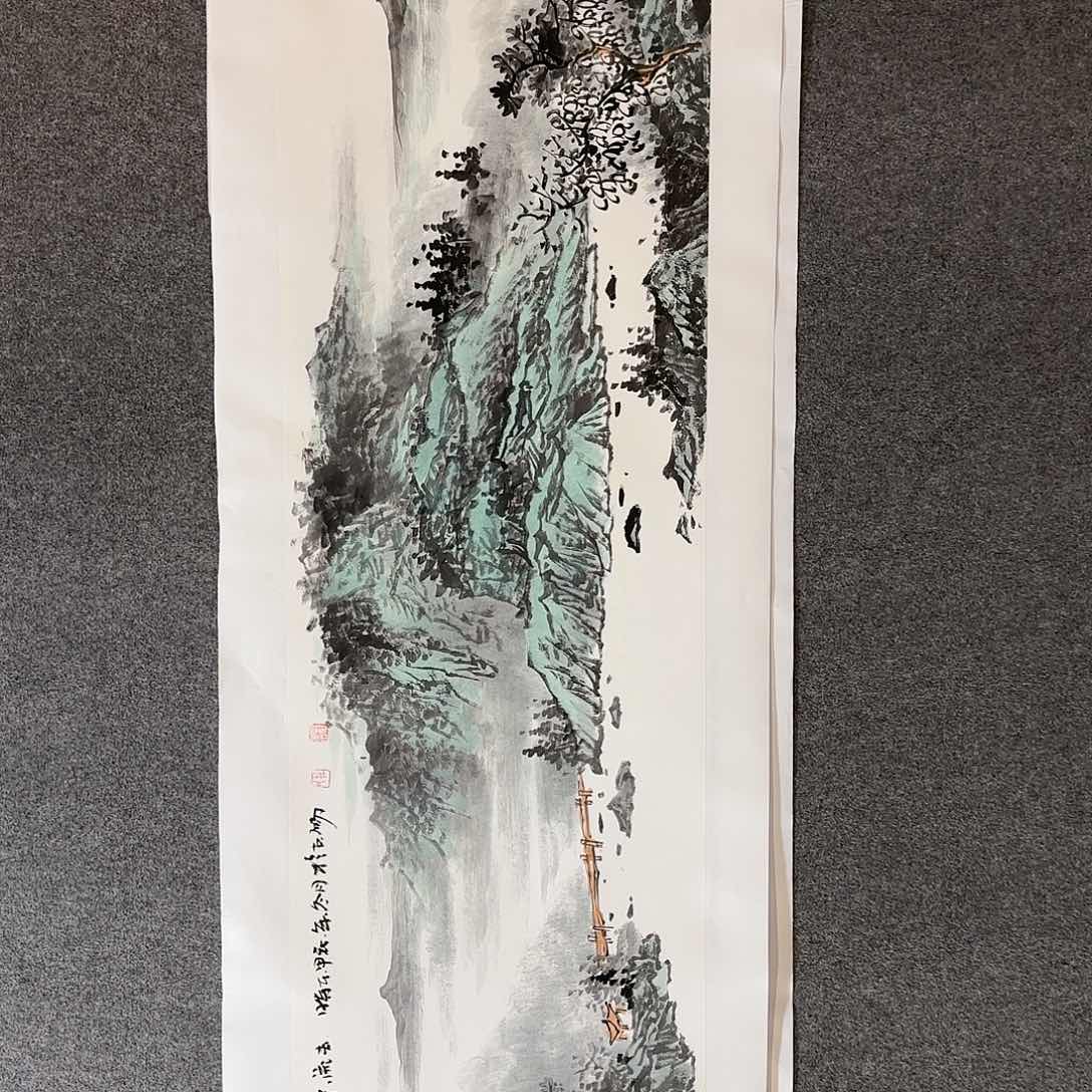 国画杜浩老师手绘山水作品