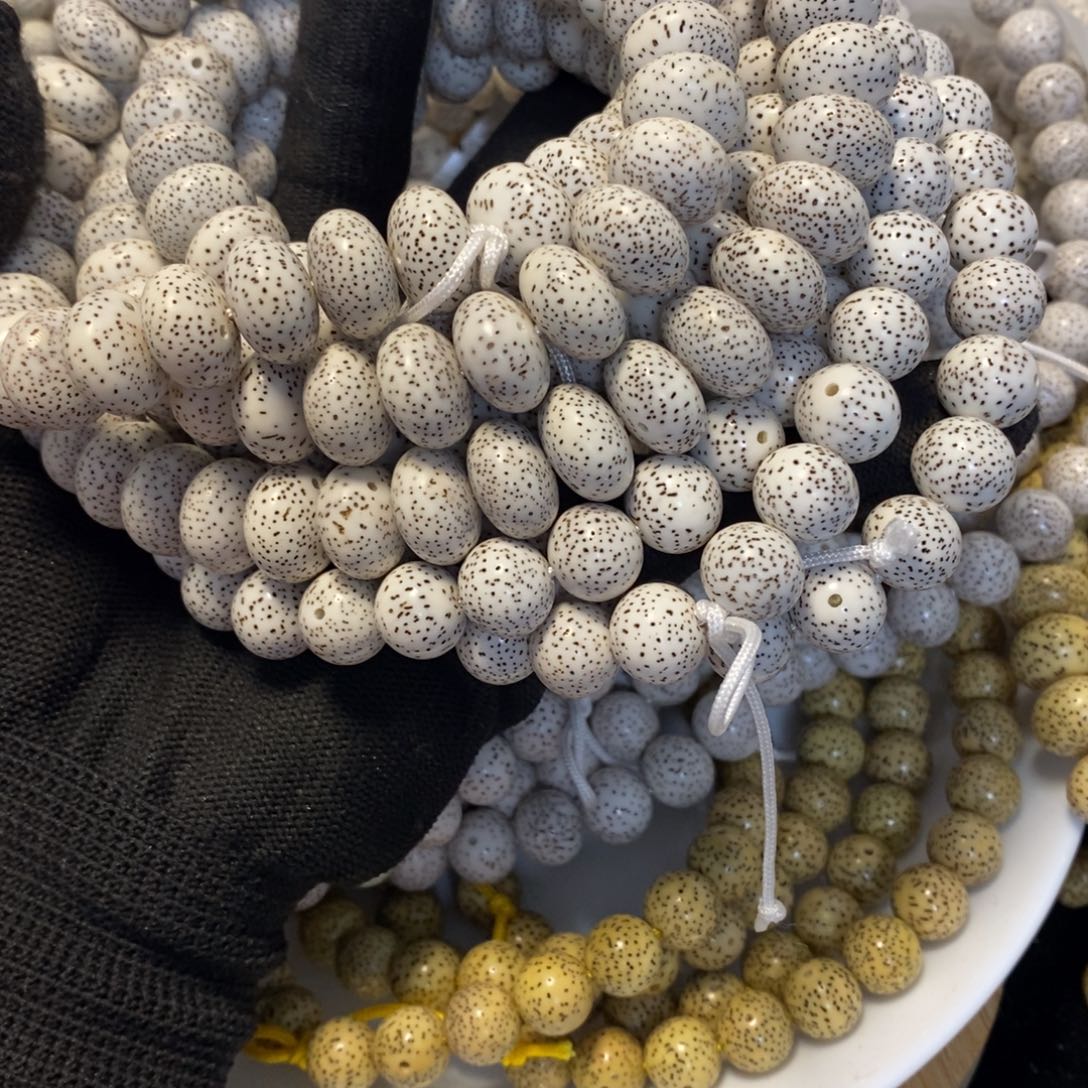 星月菩提吊坠12圆顺白120颗➕15算盘顺白120颗