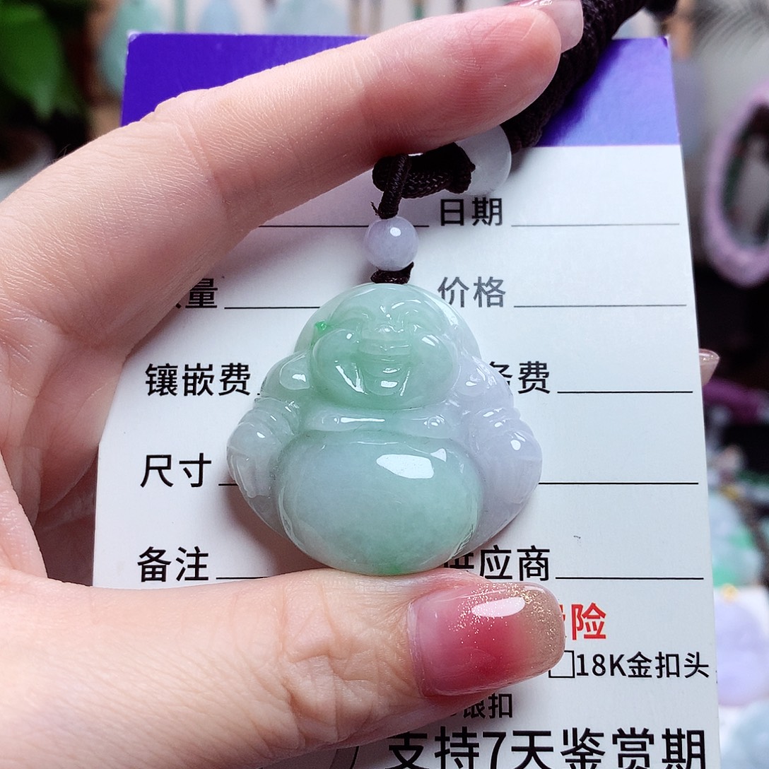 颈饰未镶嵌翡翠佛公03