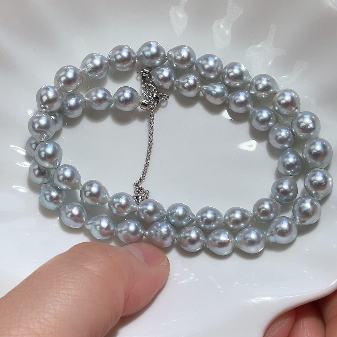 海水珍珠颈饰银S925镶嵌
