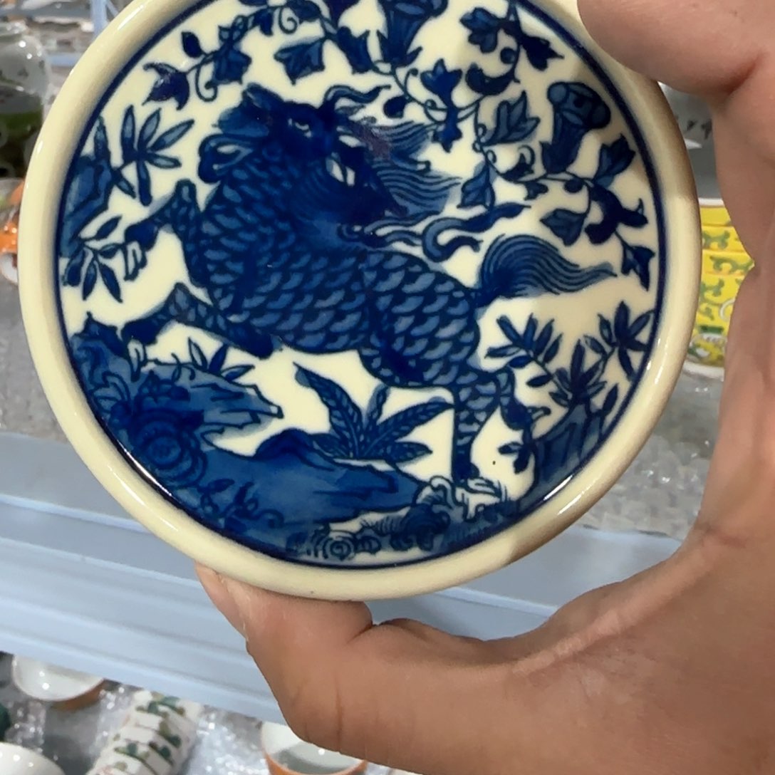 瓷片摆件手绘瓷器全部处理了吧