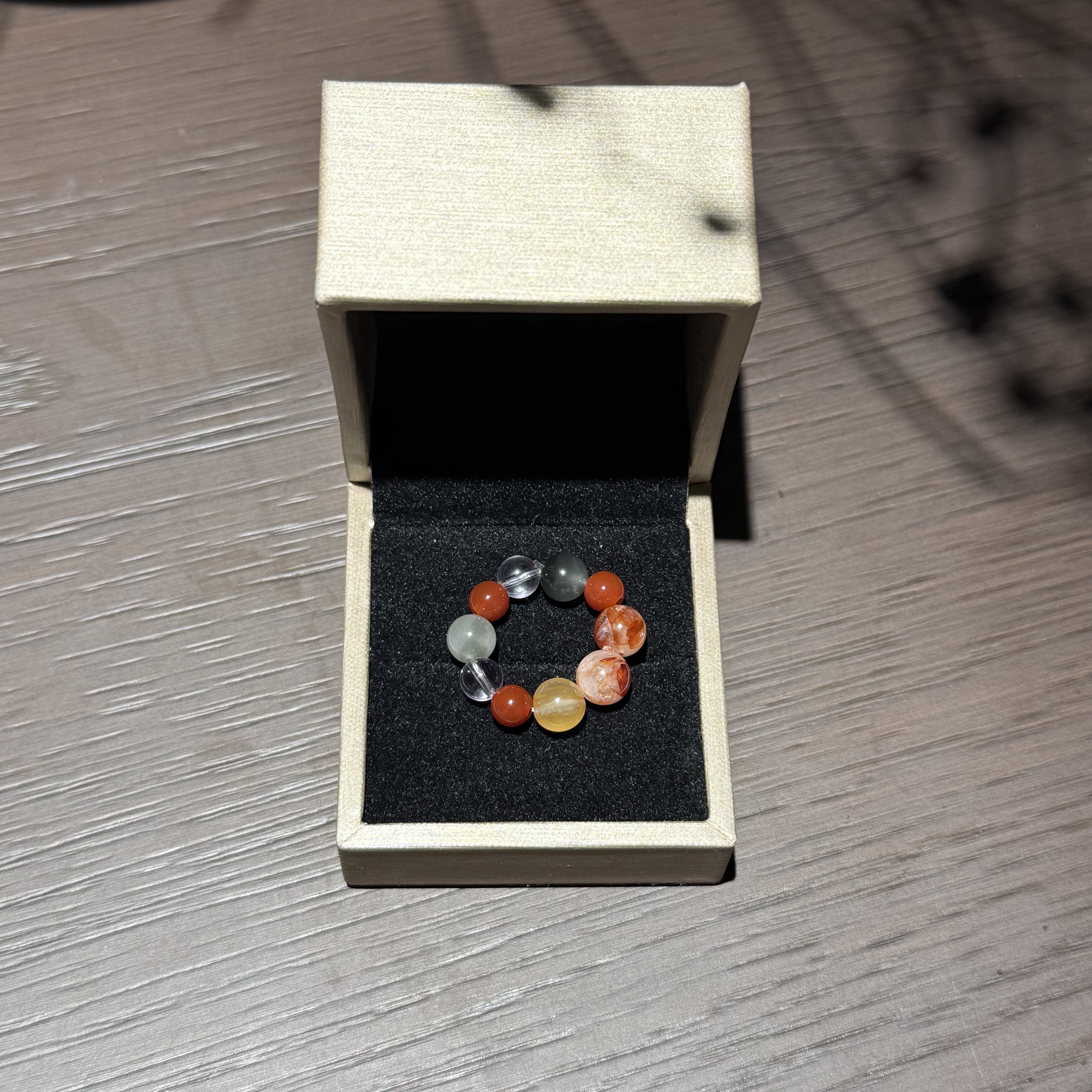 M*诞旦*天然水晶多宝戒指 多样性发其一