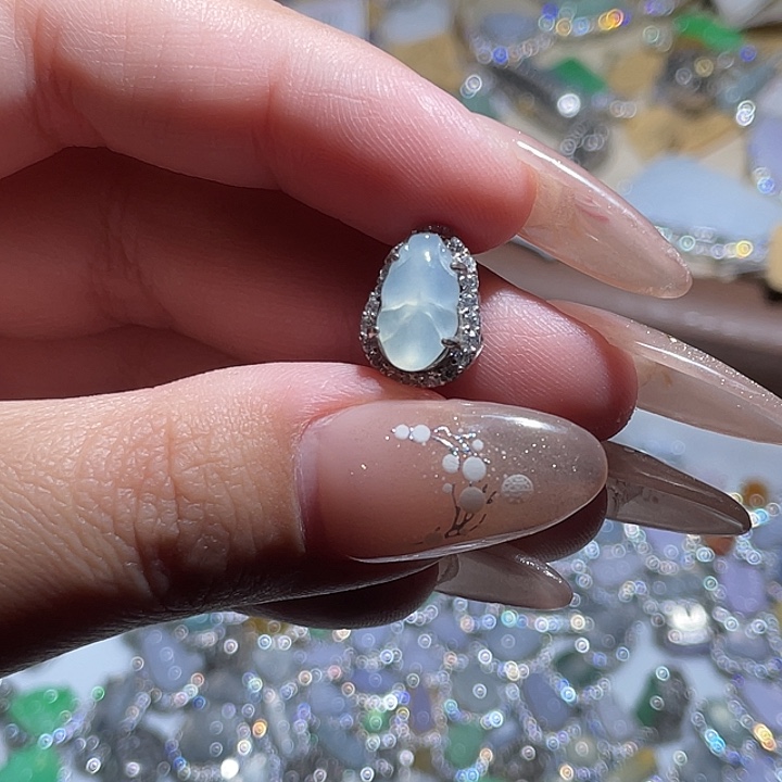 翡翠银S925镶嵌颈饰