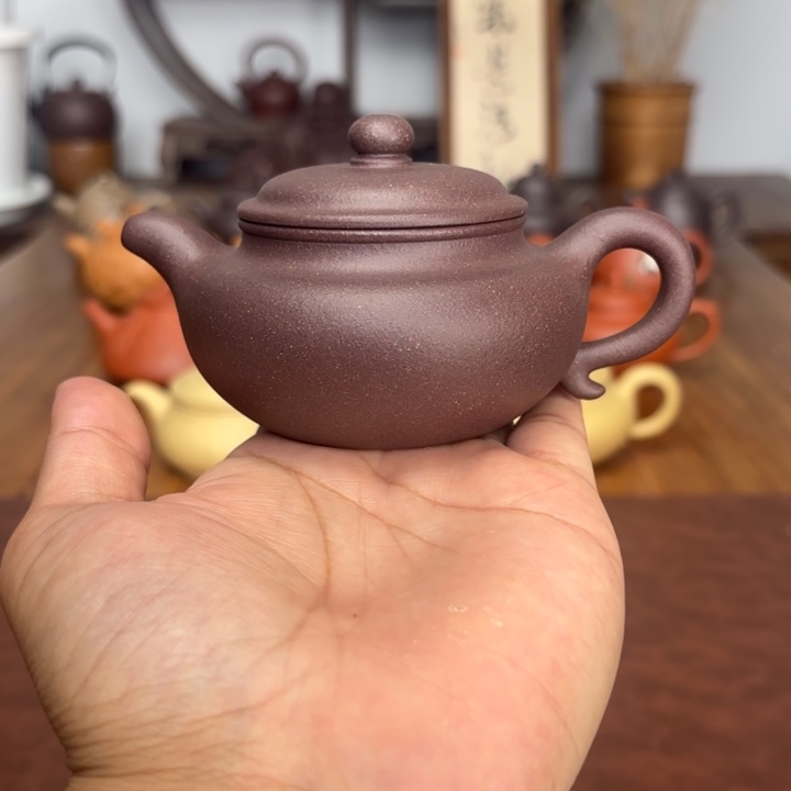 茶壶紫砂仿古150毫升千禧紫泥