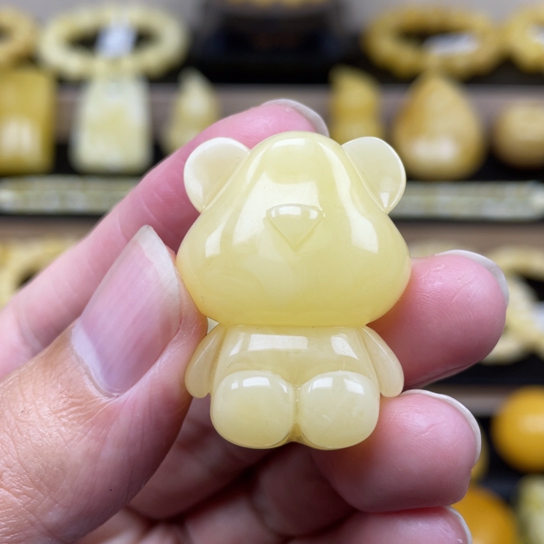 琥珀裸石未镶嵌琥珀蜜蜡