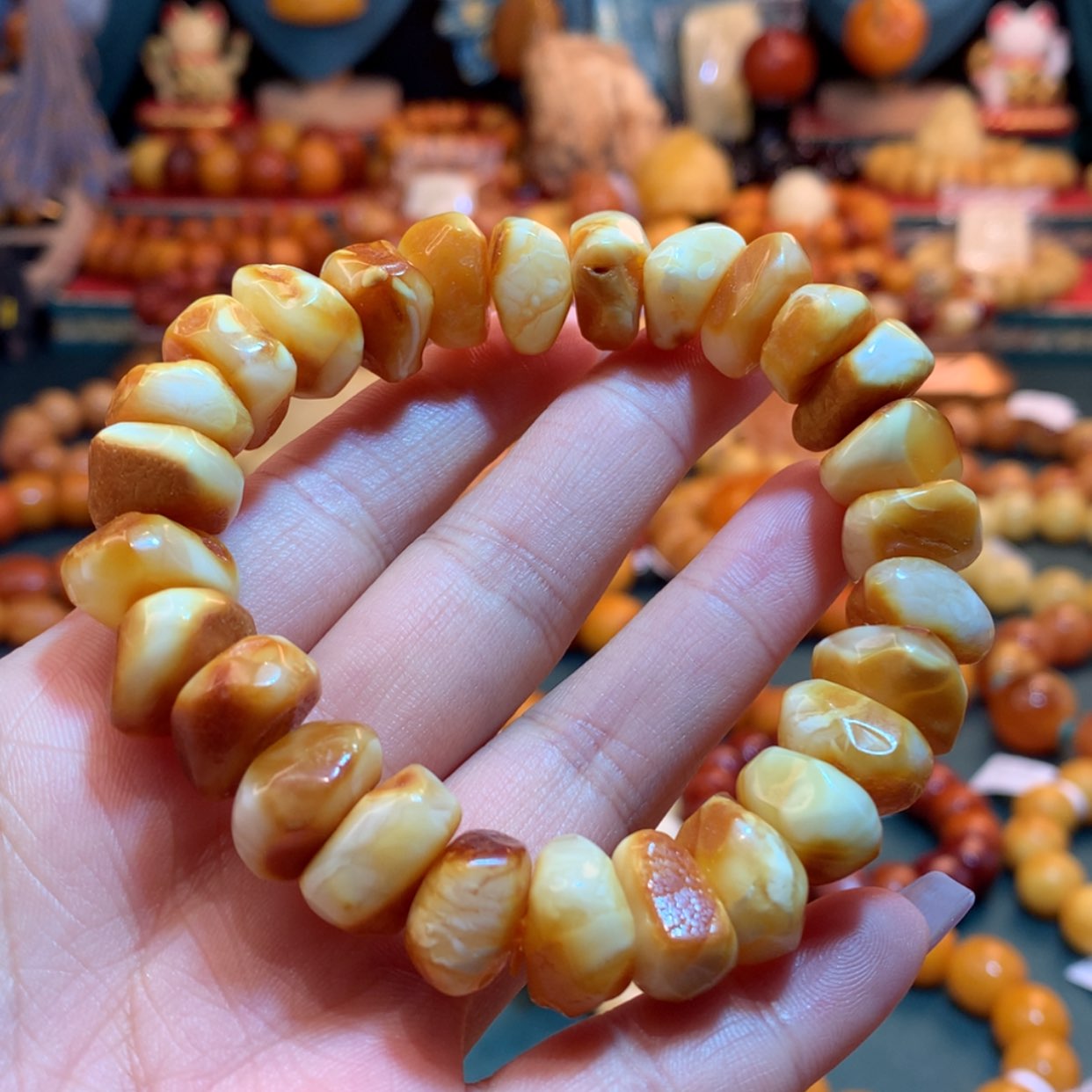 【闪购商品】蜜蜡手串未镶嵌晨*洋蜜蜡手串