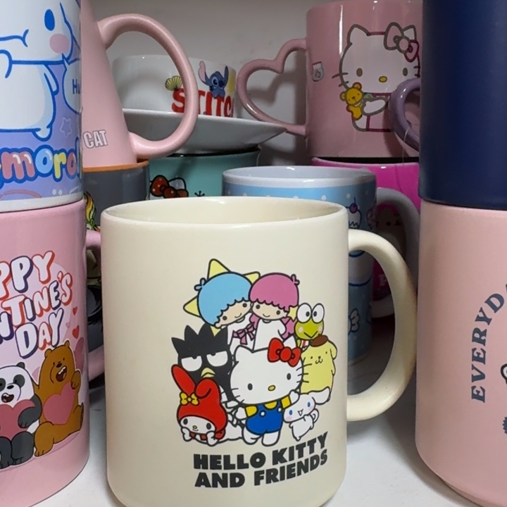 水晶玻璃吸管款全家福