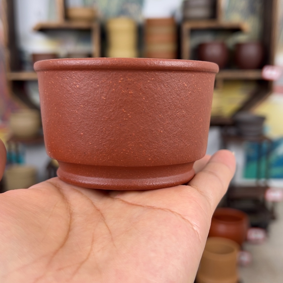 紫砂茶杯拙器甄选，纯原本矿。