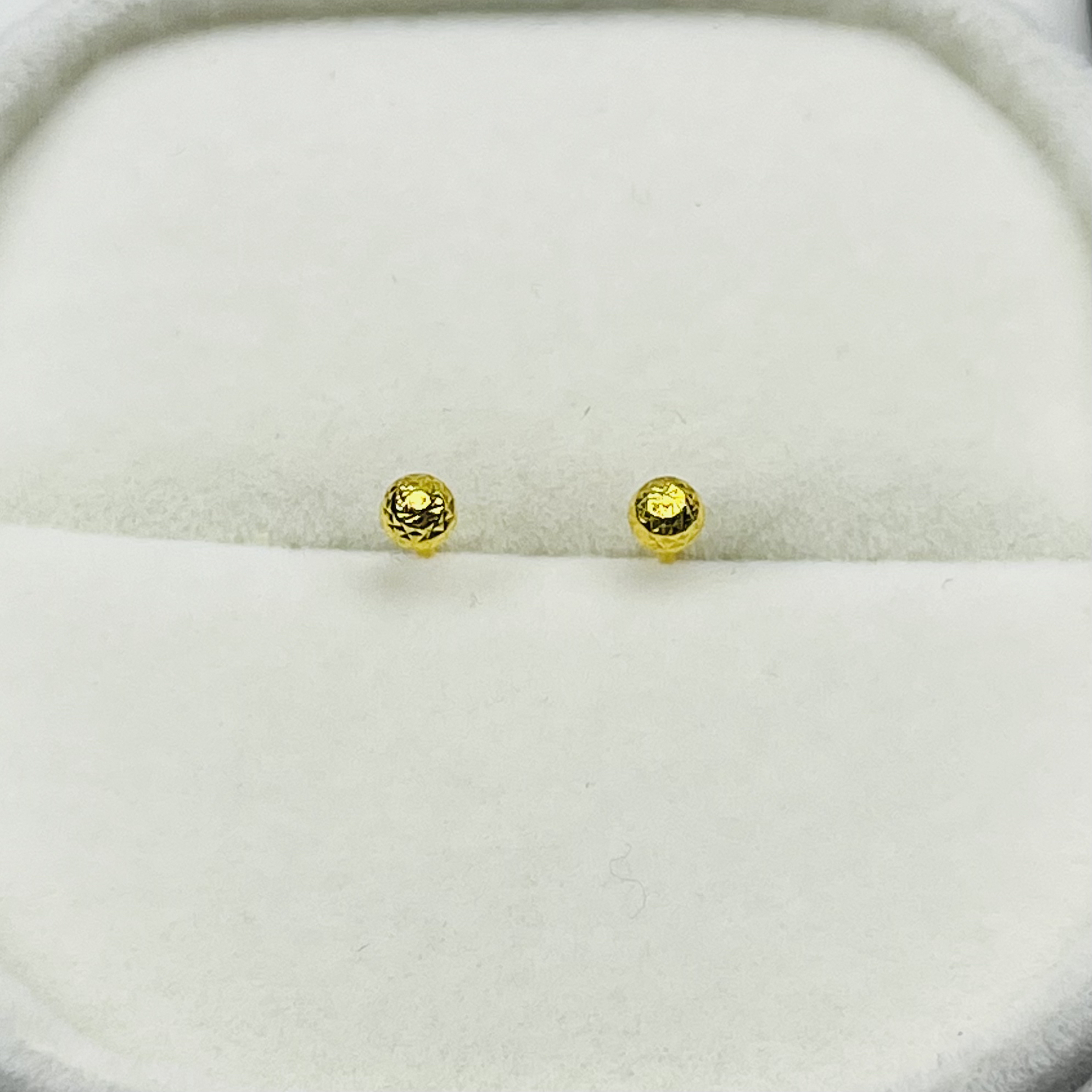 年终狂欢季  足金999 3mm车花豆豆 气质送礼