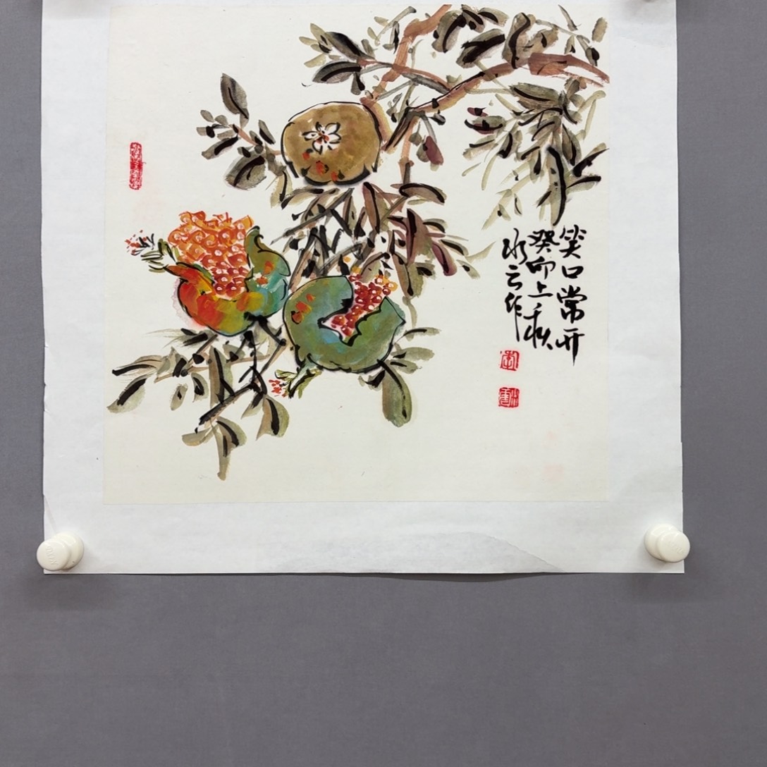 国画艺术家真人手绘