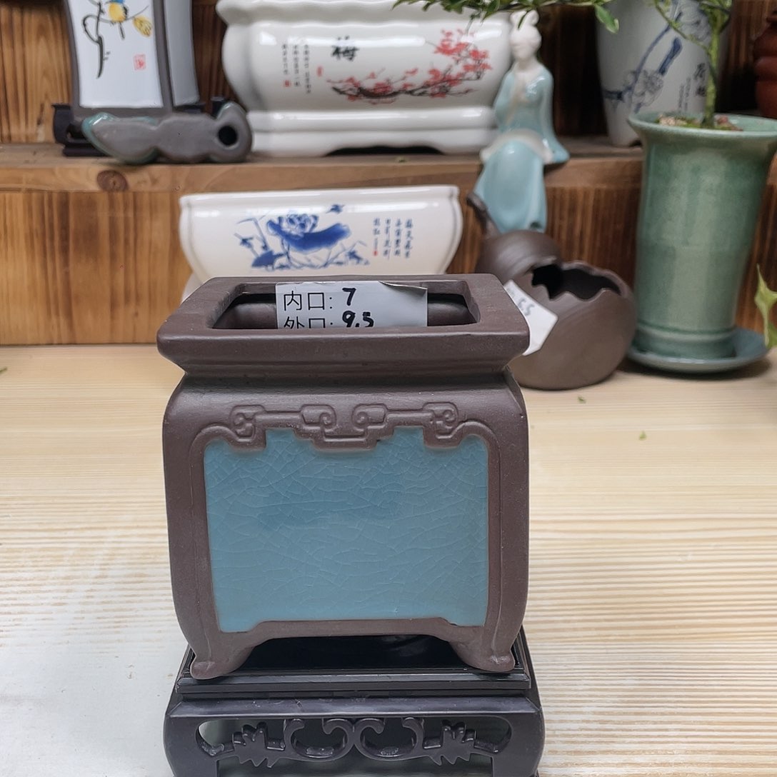 紫砂花盆陶瓷艺术花盆陶瓷