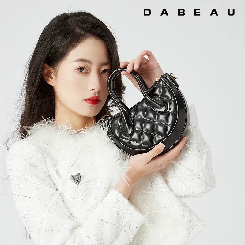D.A.Beau/迪艾宝小香风【菱格手提包 】2025新款时尚女包