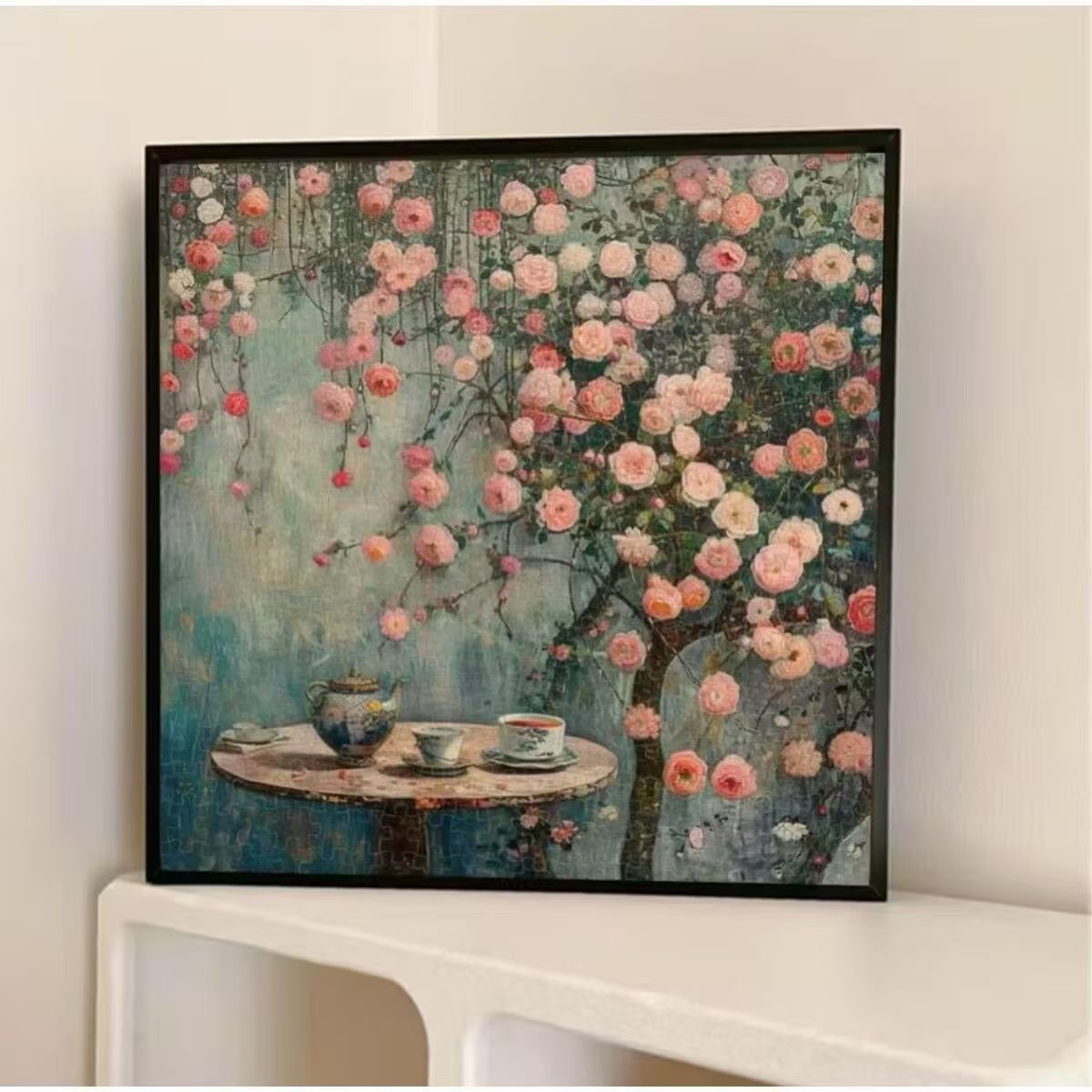 唯美小众氛围感砂岩质感客厅卧室沙发书房装饰画ZD10