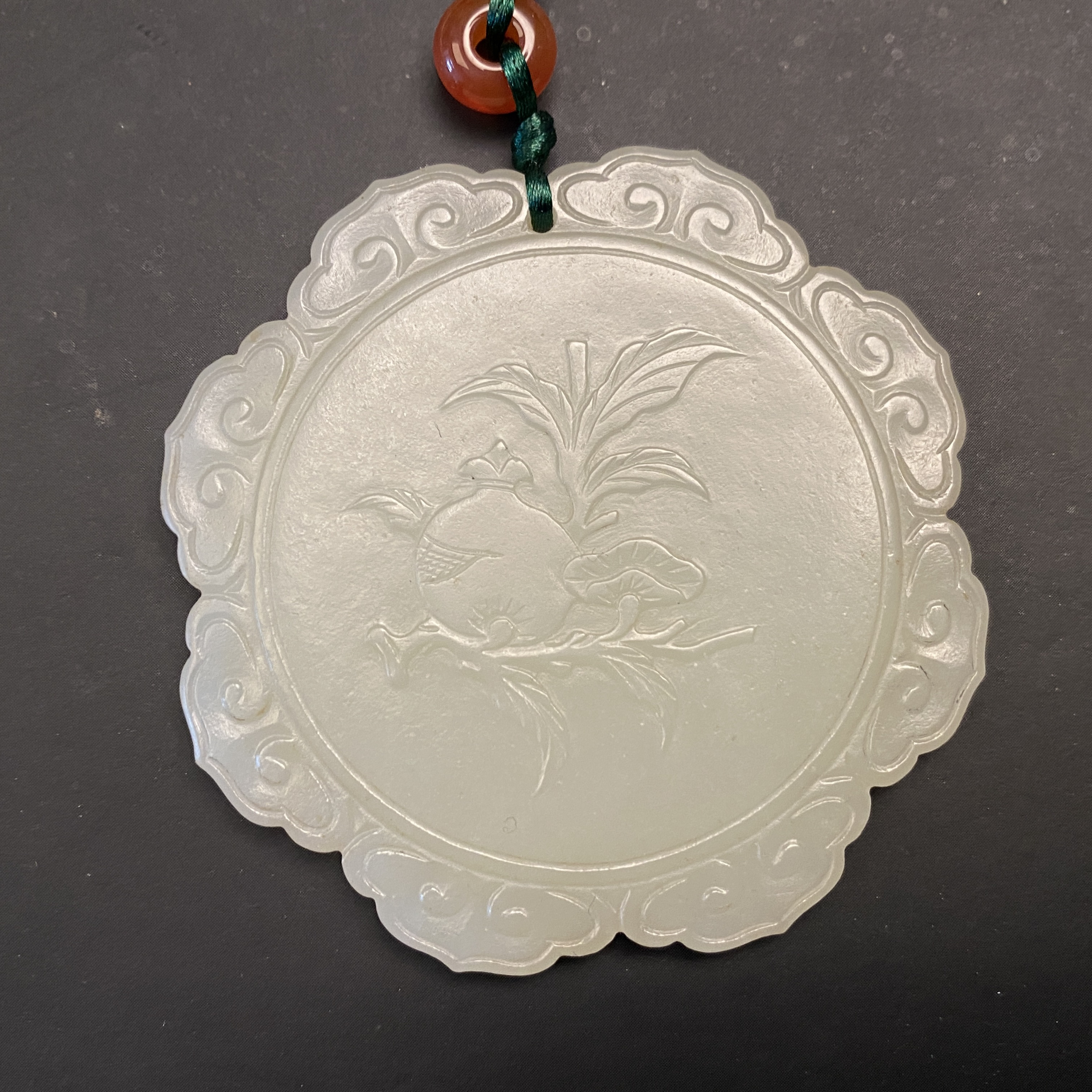 和田玉祝寿题材玉牌