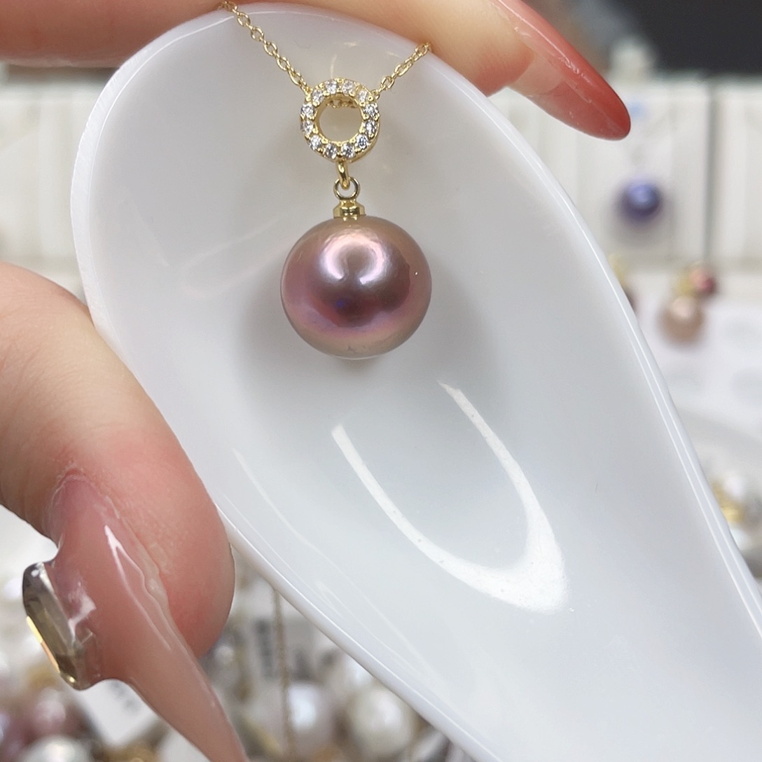 淡水珍珠吊坠(赠链)合金