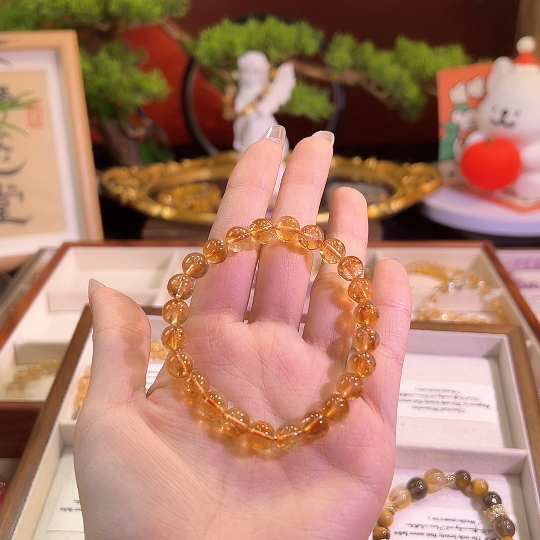 水晶手链未镶嵌黄塔