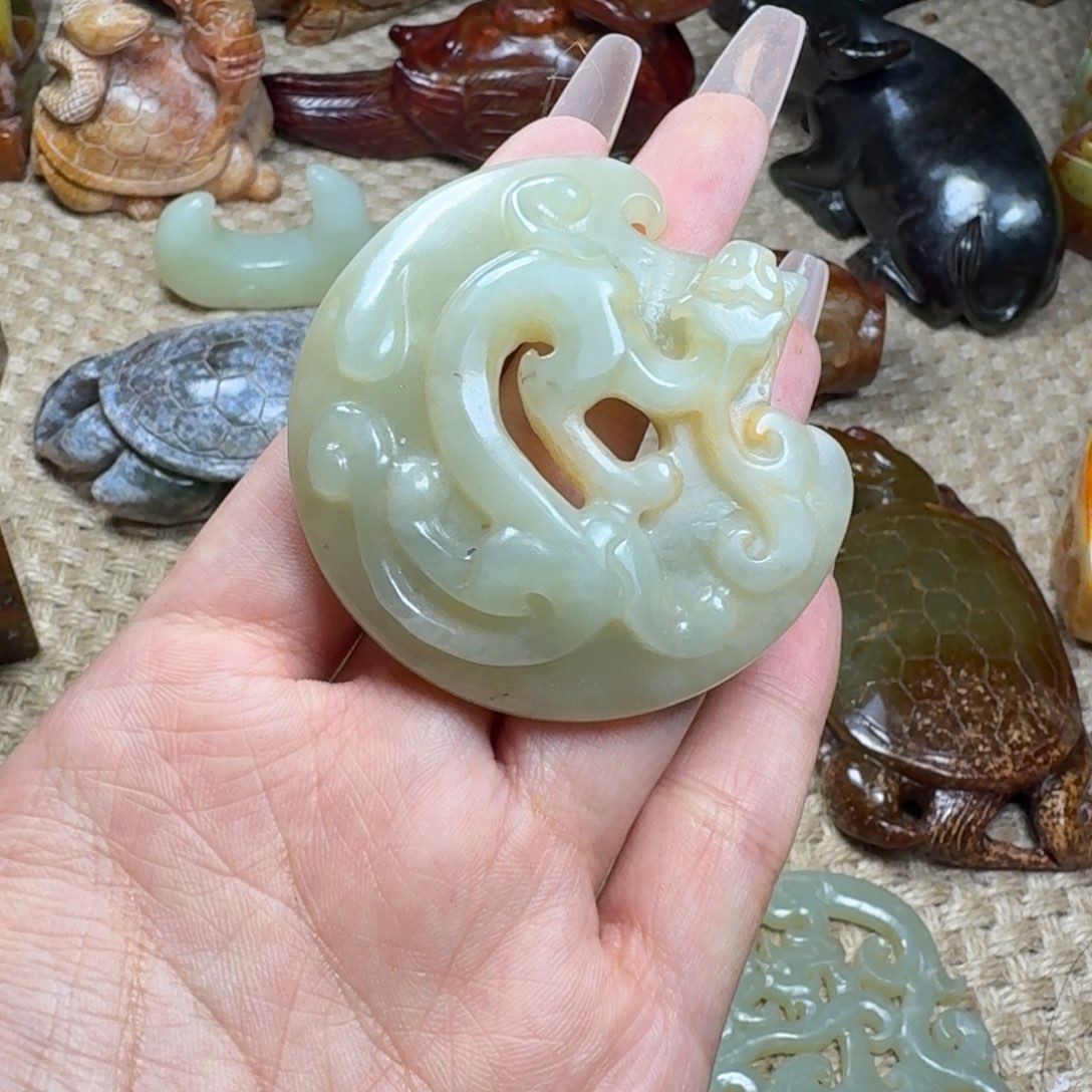 白玉菩提吊坠挂件