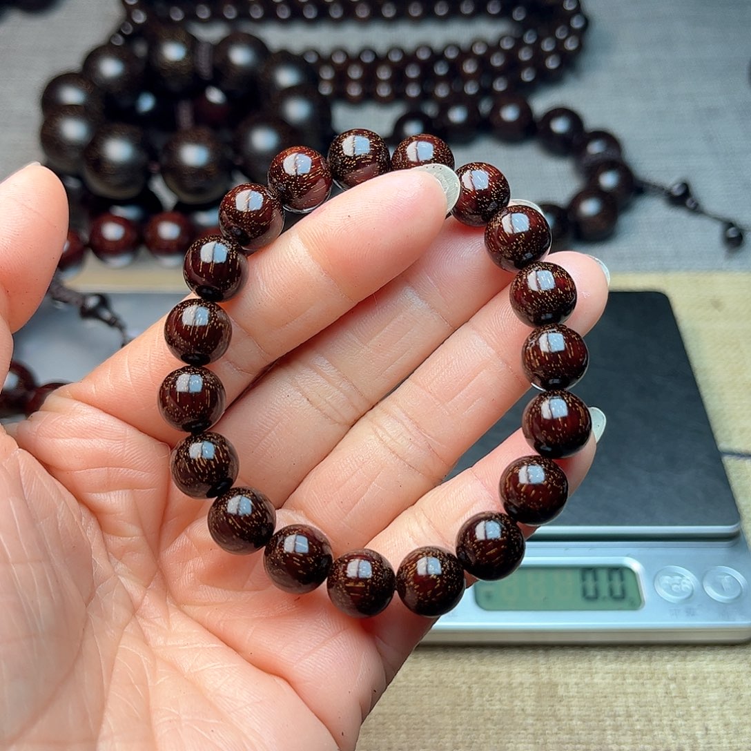 檀香紫檀（小叶紫檀）1.0 19颗 爆星