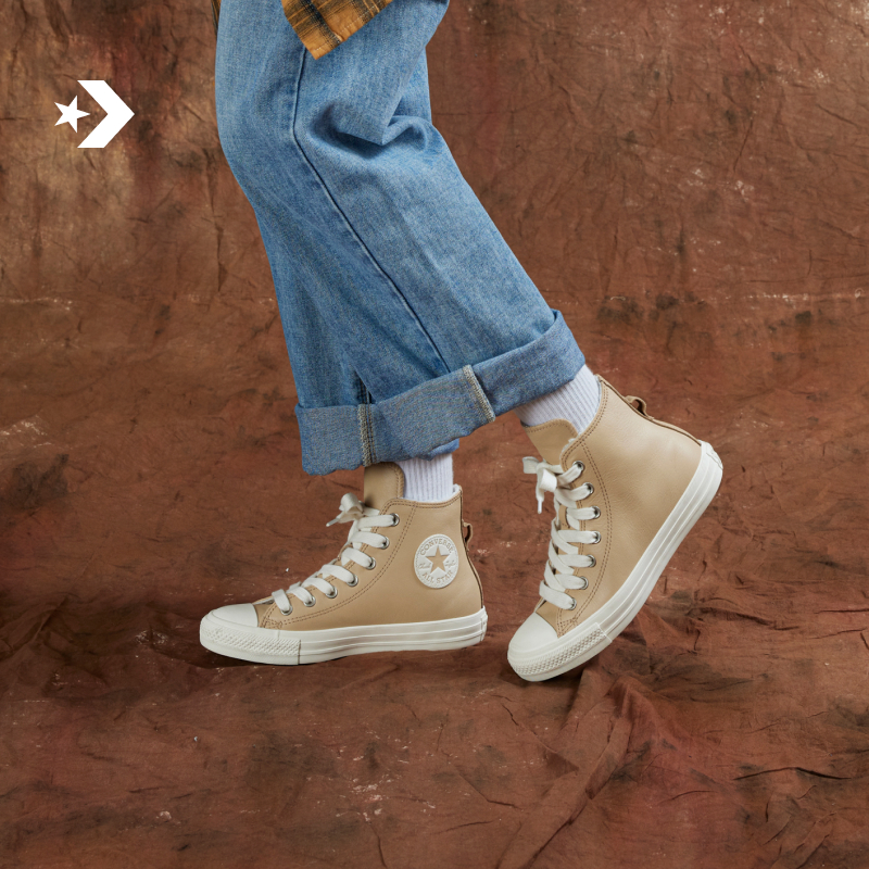 匡威AllStar皮质抓绒高帮休闲鞋CONVERSE A07945C