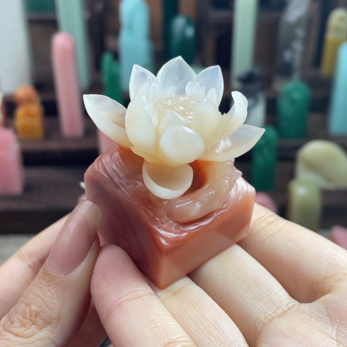 【闪购商品】昌化石印石燕*鸿编号是5106