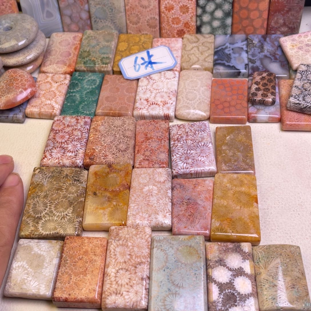 鱼***鱼硅化玉未镶嵌吊坠精品8