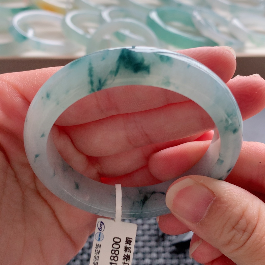 翡翠手镯未镶嵌9号-52.4