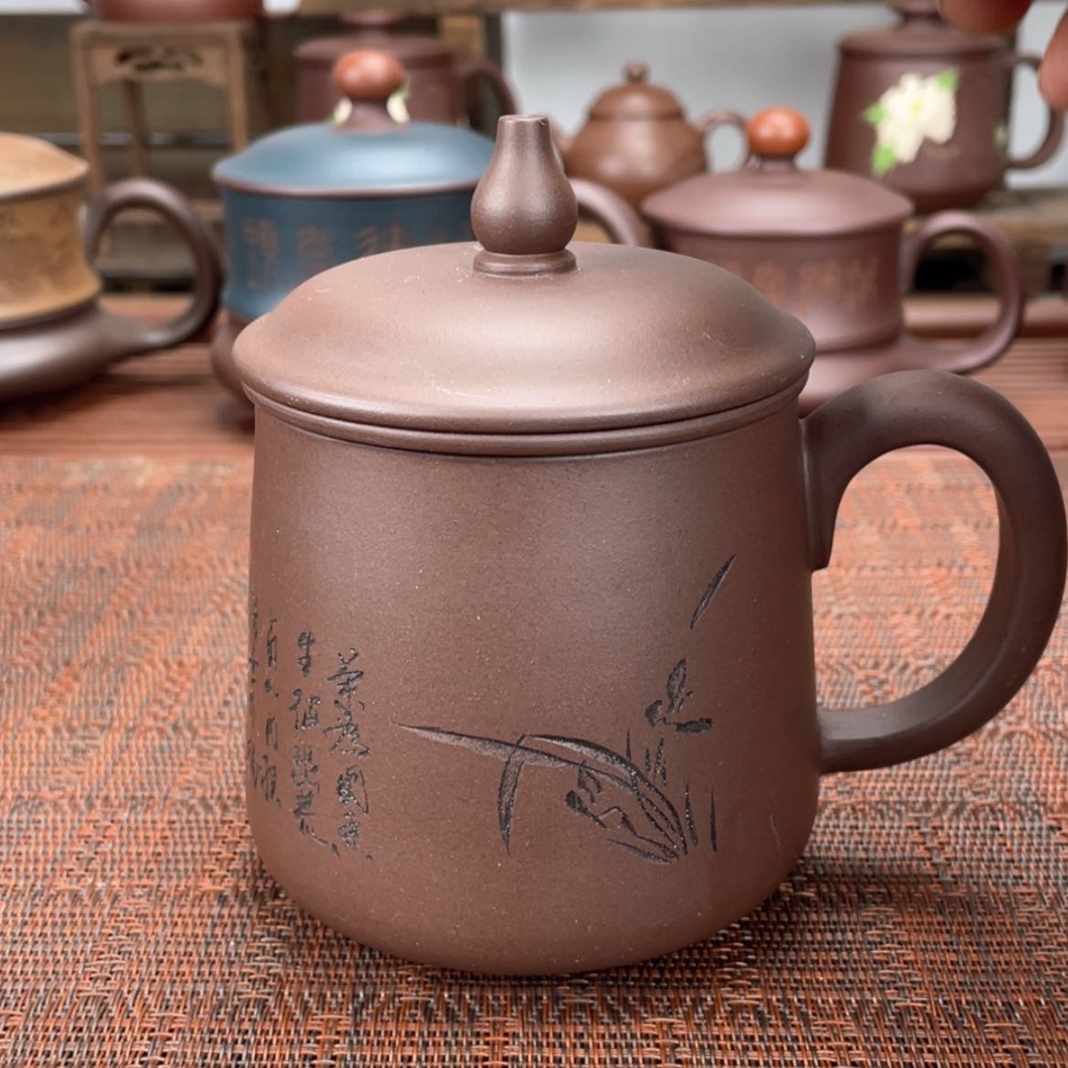 【闪购商品】紫砂茶杯宜兴原矿紫砂盖杯微瑕