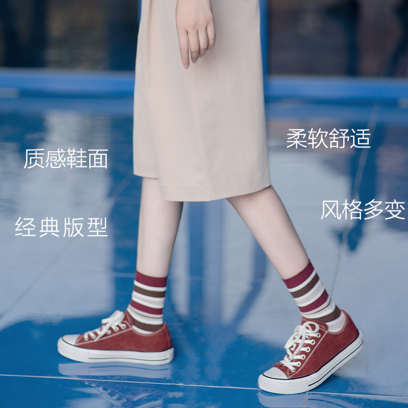 KAKA NUOYA卡卡诺亚  2447 经典帆布低帮休闲运动鞋dy