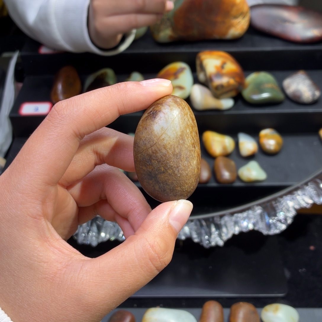 和田玉未镶嵌挂件38.4